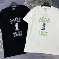 Dior (ディオール) 2024春夏新作 芸能人コピー アルファベットLOGOプリントカジュアルTシャツ