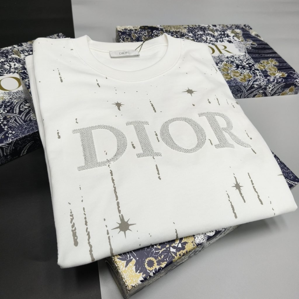 Dior (ディオール) コピー   入手困難  プリントカジュアル半袖Tシャツ