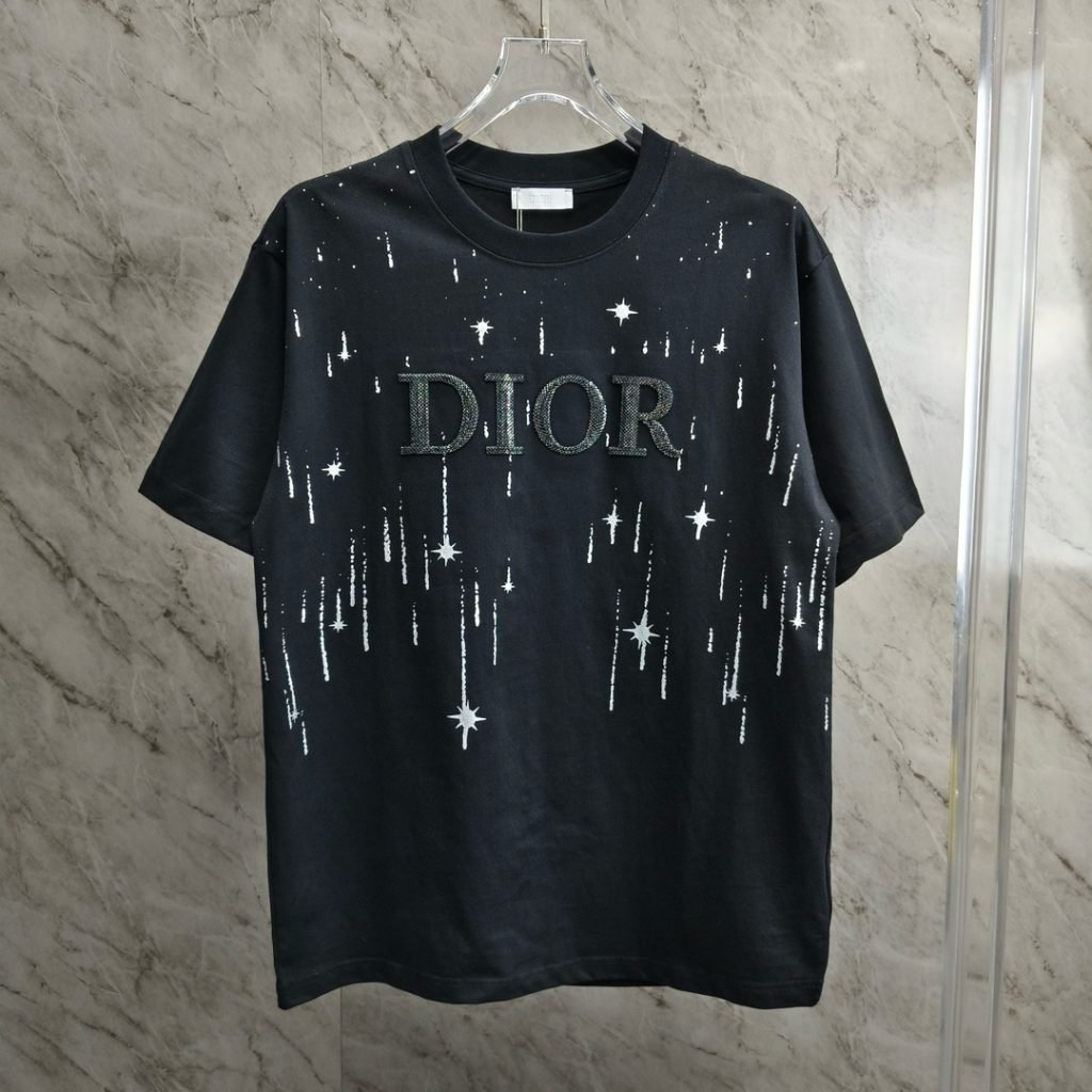 Dior (ディオール) コピー   入手困難  プリントカジュアル半袖Tシャツ