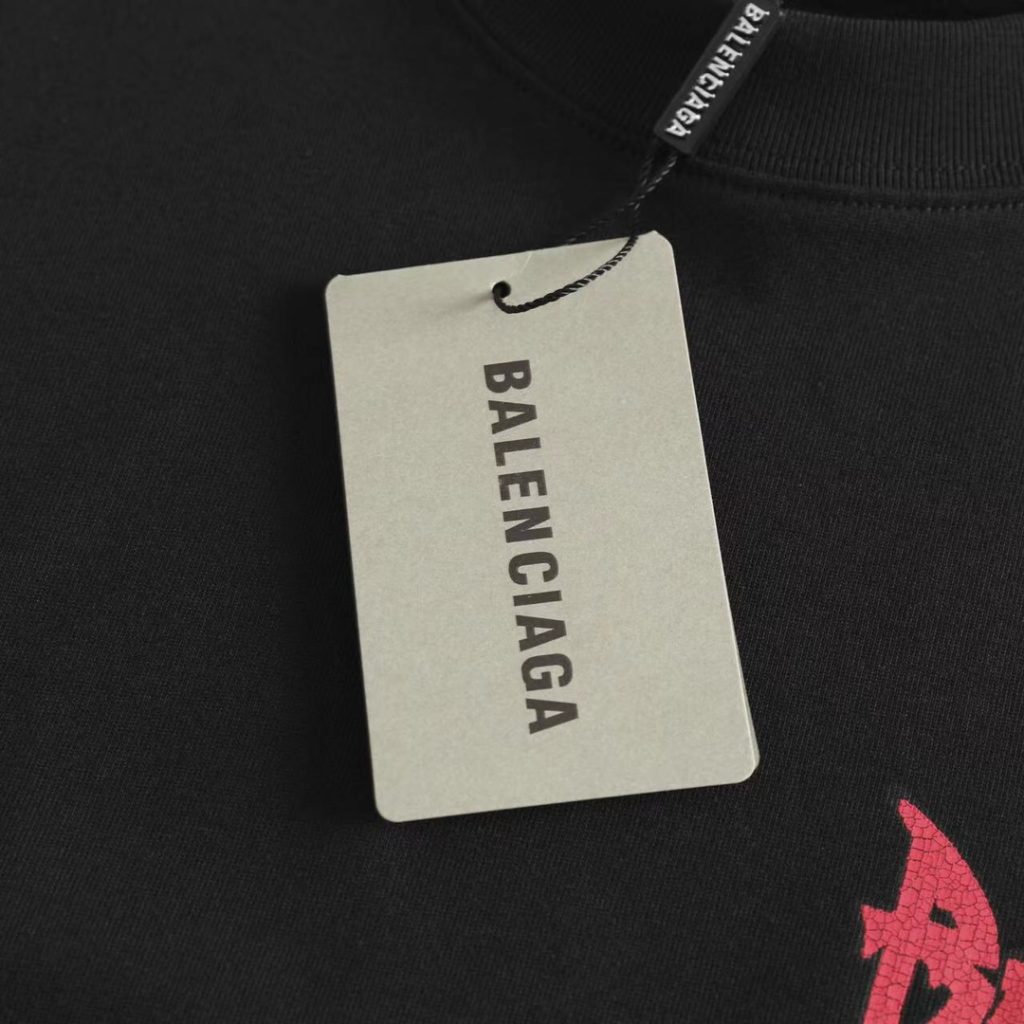 BALENCIAGA(バレンシアガ) スーパーコピー パリタワープリント半袖Tシャツ