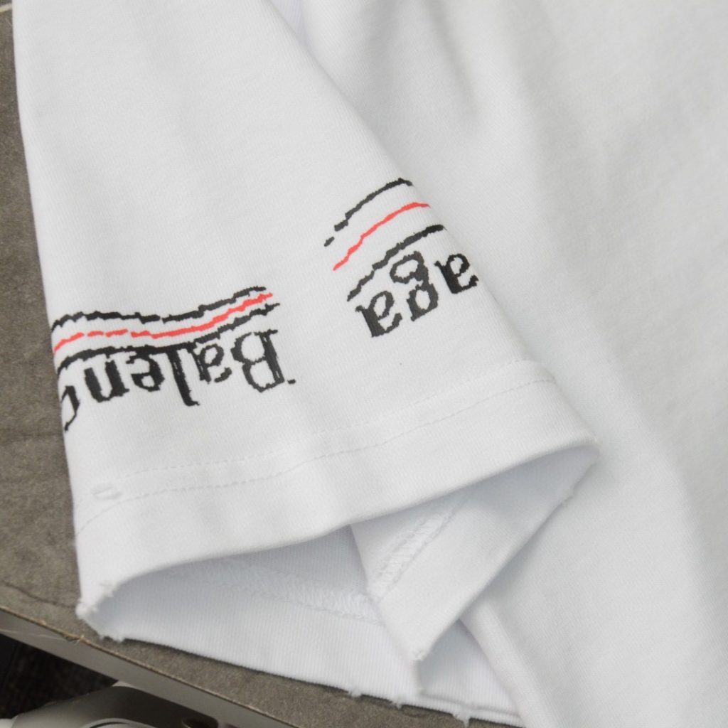 BALENCIAGA(バレンシアガ) 激安販売 コピー ウェーブプリントカジュアルTシャツ