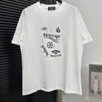 BALENCIAGA(バレンシアガ) 芸能人 コピー オシャレなプリント半袖男女同タイプ