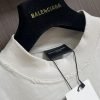 BALENCIAGA(バレンシアガ) 業界最高い品質 コピー フロッキング アルファベットプリント流行カジュアル半袖