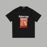 BALENCIAGA(バレンシアガ) スーパーコピー 手困難 ポテトチップスアルファベットプリントTシャツ