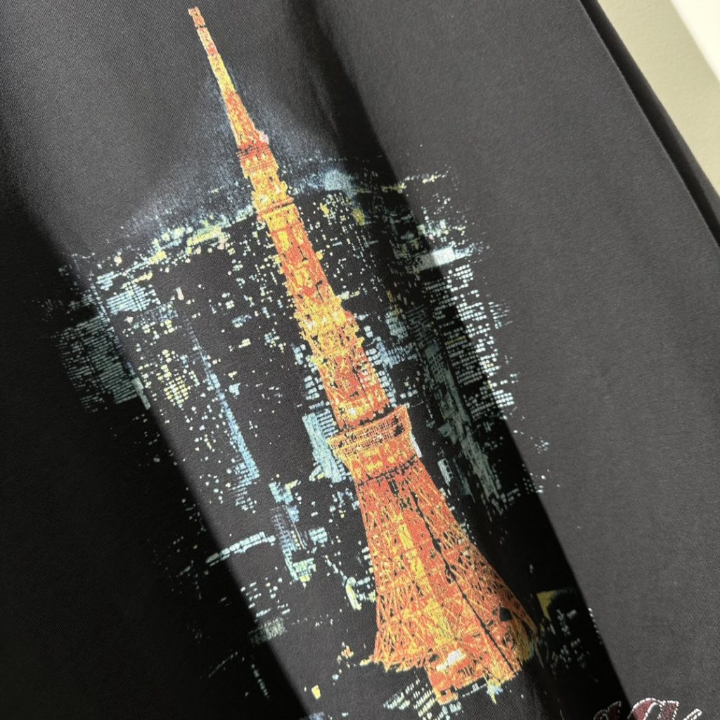 BALENCIAGA(バレンシアガ)  業界最高い品質コピー   東京タワープリントTシャツ 激安販売   