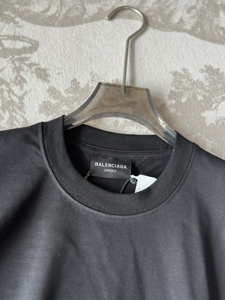 BALENCIAGA(バレンシアガ) コピー アルファベットロゴプリントおしゃれカジュアルTシャツ