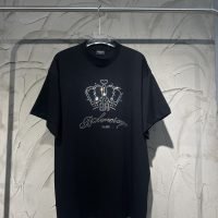 BALENCIAGA（バレンシアガ）偽物 入手困難 芸能人 人気バカ売れ商品クラウンプリントカジュアル半袖Tシャツ