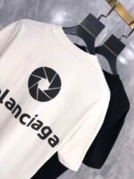 バレンシアガ 偽物人気バカ売れ商品シンプルスタイルロゴアルファベットプリント流行カジュアル半袖Tシャツ