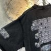 バレンシアガ コピー フロッキーアルファベットのプリントオシャレでカジュアルなTシャツ