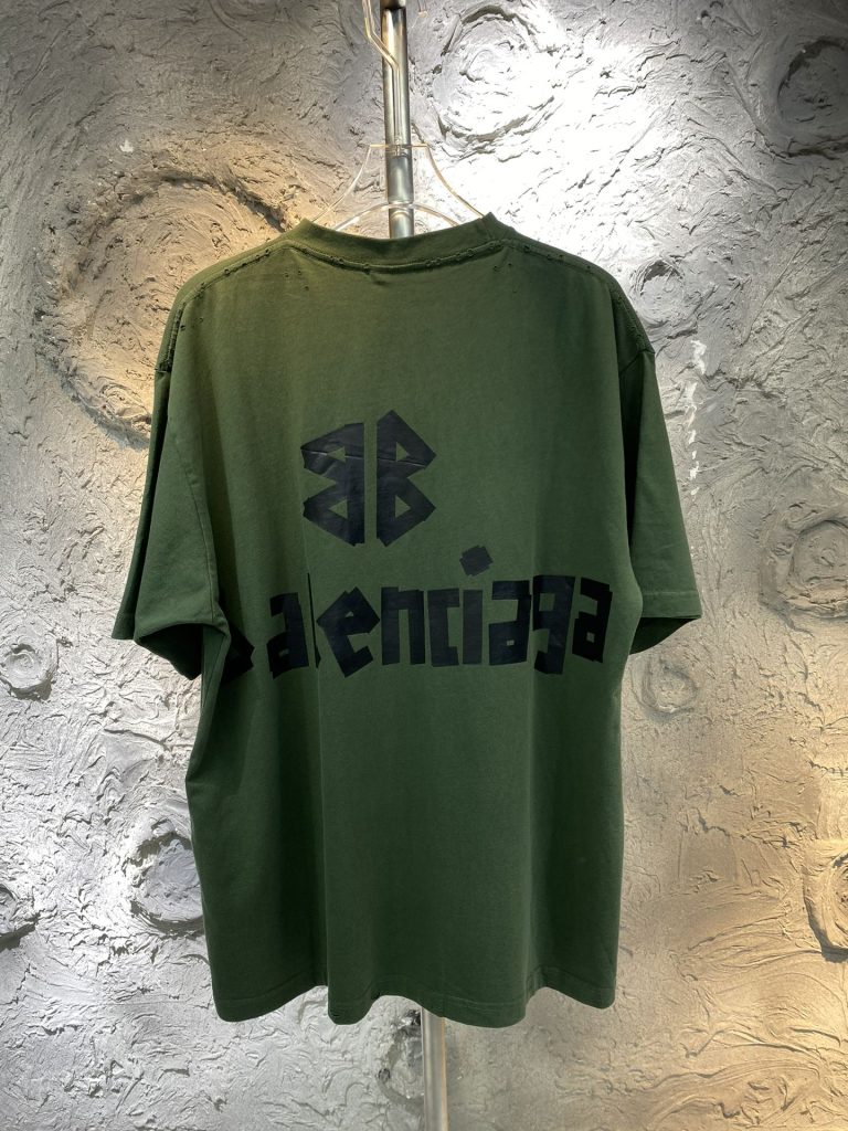 超お得 バレンシアガ コピー オシャレアルファベットプリントカジュアルプリント半袖Tシャツ