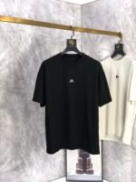 バレンシアガ 偽物人気バカ売れ商品シンプルスタイルロゴアルファベットプリント流行カジュアル半袖Tシャツ