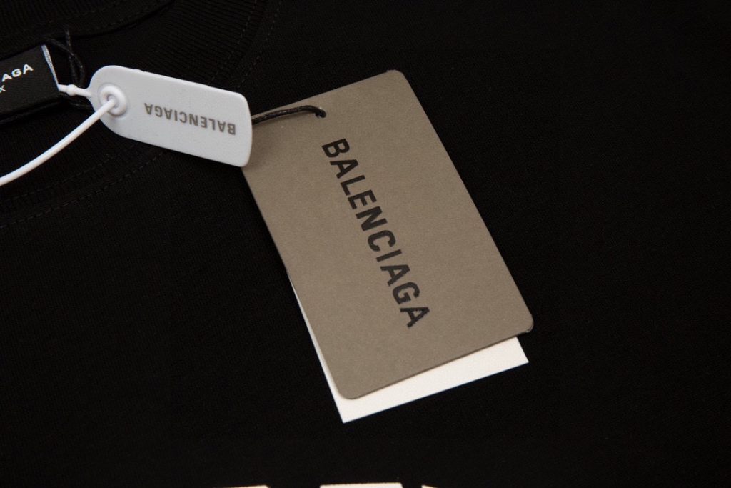 超お得レトロ人気バレンシアガ n級品 アルファベットロゴプリント半袖Tシャツ 