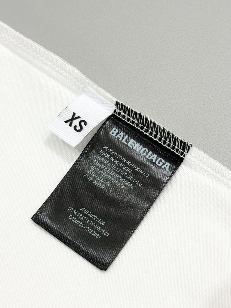 バレンシアガ n級品 波アルファベットロゴプリント半袖Tシャツオシャレでカジュアル半袖