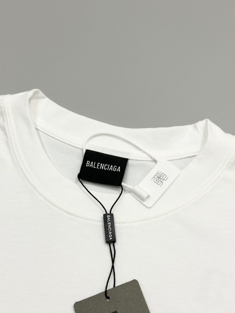 バレンシアガ n級品 波アルファベットロゴプリント半袖Tシャツオシャレでカジュアル半袖