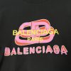 バレンシアガ コピー アイキャッチ カラーアルファベットロゴプリントカジュアルTシャツ