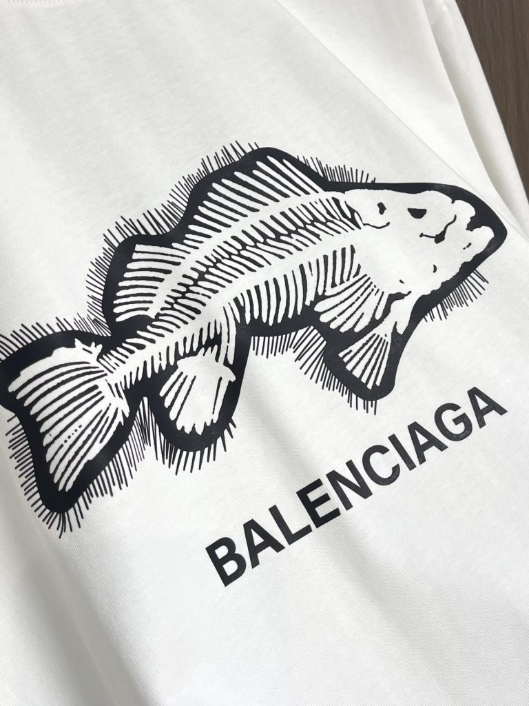 業界最高い品質 バレンシアガ スーパーコピー、 快適綿プリントカジュアル半袖Tシャツ
