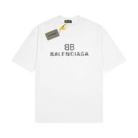 激安販売 入手困難 バレンシアガ コピー プリント丸首半袖Tシャツ