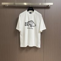 業界最高い品質 バレンシアガ スーパーコピー、 快適綿プリントカジュアル半袖Tシャツ