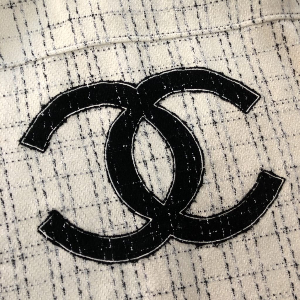 入手困難  シャネルシャツコートチェック刺繍タイプ 激安通販