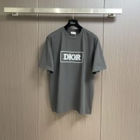 DIOR (ディオール) コピー 新作アルファベット刺繍カジュアル半袖Tシャツ