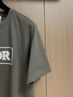 DIOR (ディオール) コピー 新作アルファベット刺繍カジュアル半袖Tシャツ
