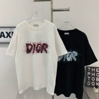 人気新作ディオール スーパーコピー モノグラム グラフィティ ロゴカジュアル半袖Tシャツ