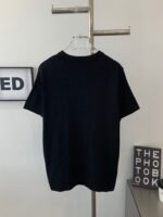 ディオール コピー ジャカード折り襟ニット半袖Tシャツ男女同タイプ