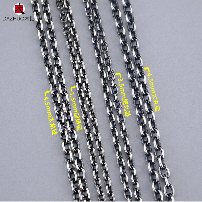 Goro’s(ゴローズ) 高橋吾郎 コピー goro's トレンドシルバー装飾旧素輪鷹鈎925純銀太角チェーン