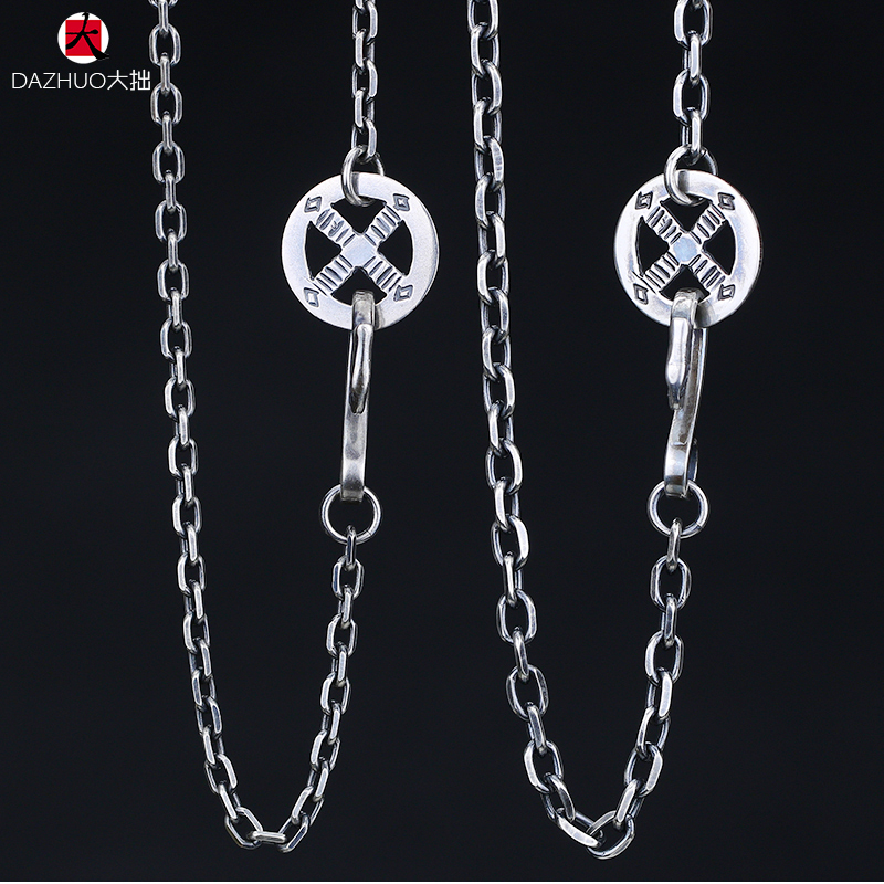 Goro’s(ゴローズ) 高橋吾郎 コピー goro's トレンドシルバー装飾旧素輪鷹鈎925純銀太角チェーン