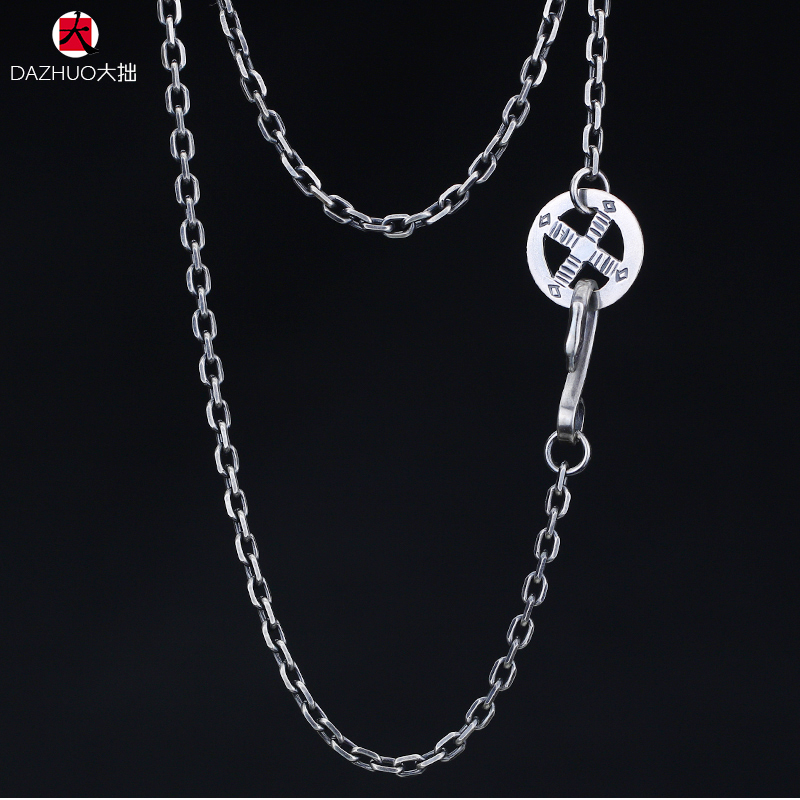 Goro’s(ゴローズ) 高橋吾郎 コピー goro's トレンドシルバー装飾旧素輪鷹鈎925純銀太角チェーン