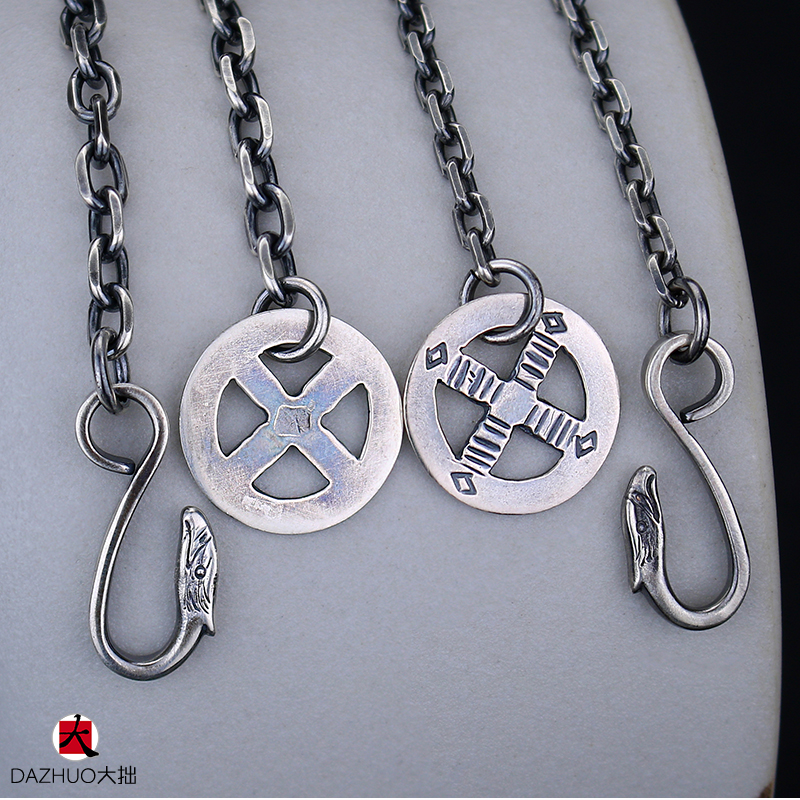 Goro’s(ゴローズ) 高橋吾郎 コピー goro's トレンドシルバー装飾旧素輪鷹鈎925純銀太角チェーン