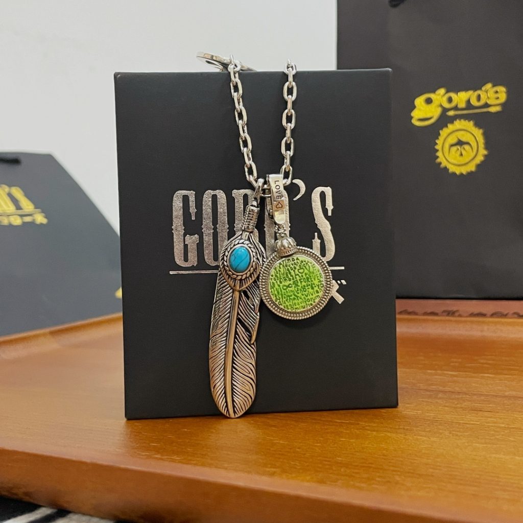 Goro’s（ゴローズ）高橋吾郎トレンドシルバーアクセサリーフェザーペンダント
