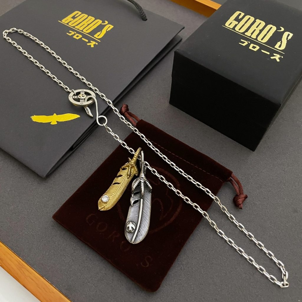 Goro’s(ゴローズ) 高橋吾郎925純銀 コピー トレンドシルバーアクセサリー羽ペンダント
