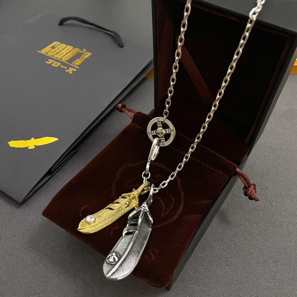 Goro’s(ゴローズ) 高橋吾郎925純銀 コピー トレンドシルバーアクセサリー羽ペンダント