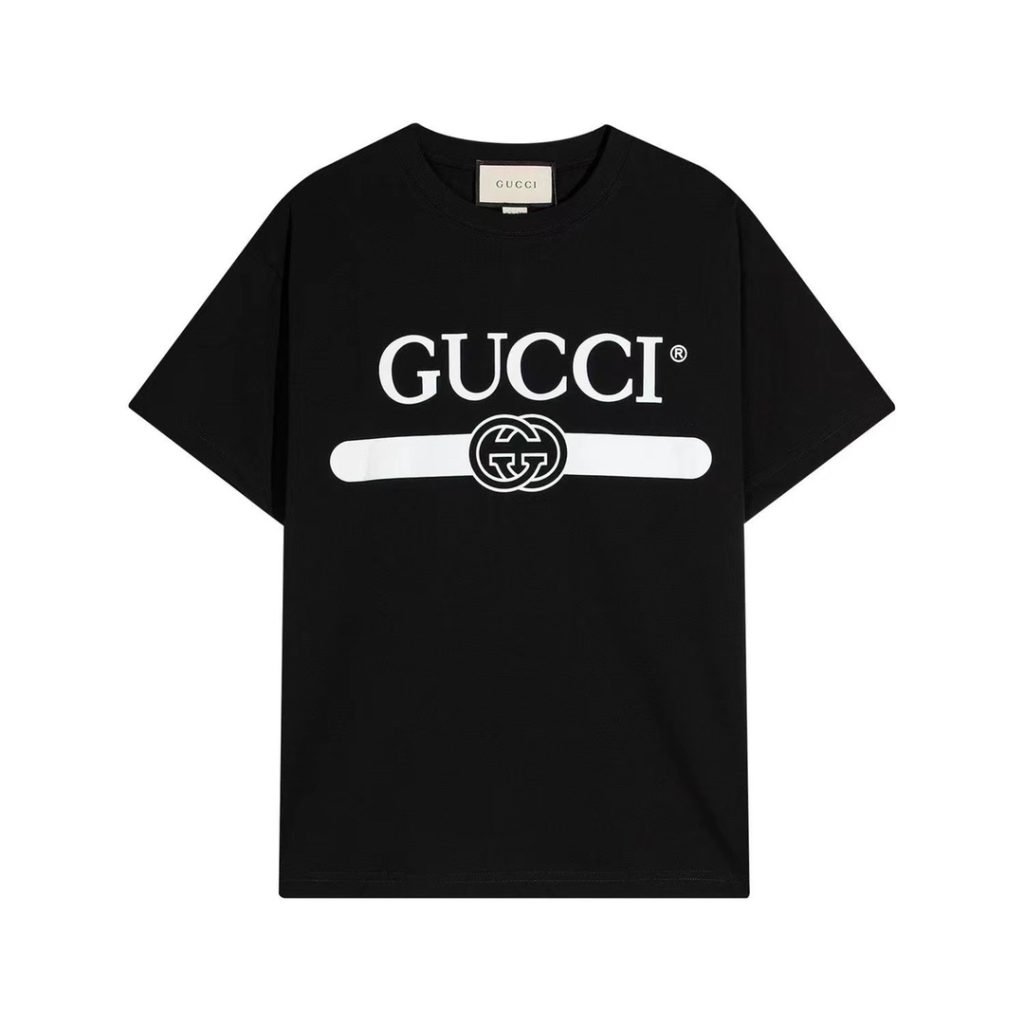 GUCCI (グッチ)  コピー落書きプリントカジュアル半袖Tシャツ 通販