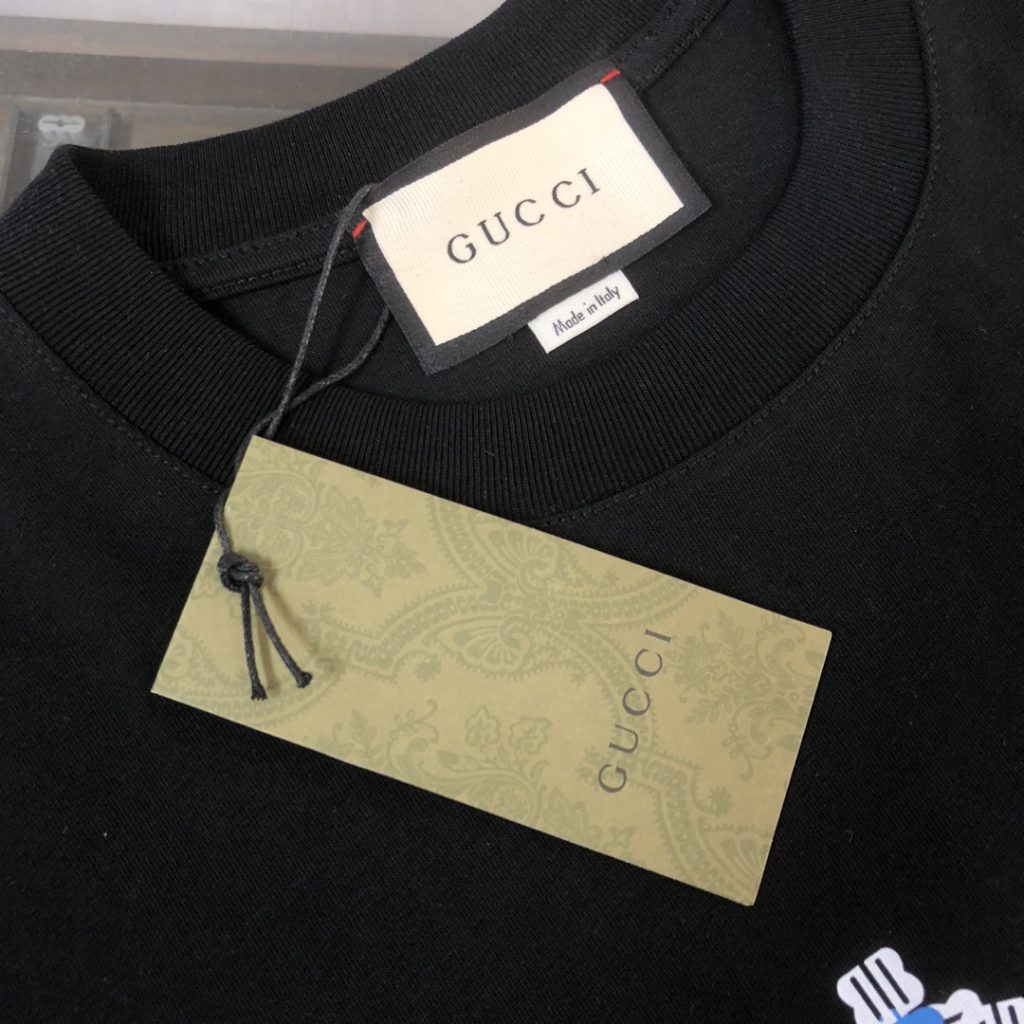 GUCCI (グッチ)   芸能人 新作 スーパーコピー メンズラウンドネック半袖ペアルックTシャツ