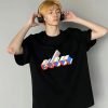 GUCCI (グッチ) 2024新作 n級品 レッドブルーアルファベットTシャツ 激安通販