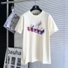 GUCCI (グッチ) 2024新作 n級品 レッドブルーアルファベットTシャツ 激安通販