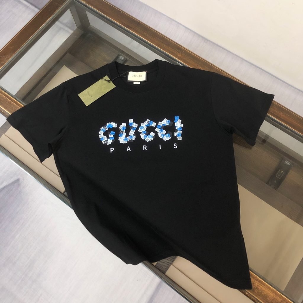 GUCCI (グッチ) 芸能人 新作 スーパーコピー メンズラウンドネック半袖ペアルックTシャツ