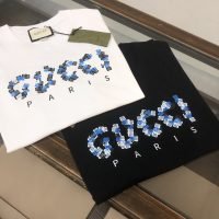 GUCCI (グッチ) 芸能人 新作 スーパーコピー メンズラウンドネック半袖ペアルックTシャツ