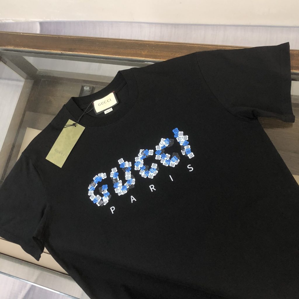 GUCCI (グッチ)   芸能人 新作 スーパーコピー メンズラウンドネック半袖ペアルックTシャツ