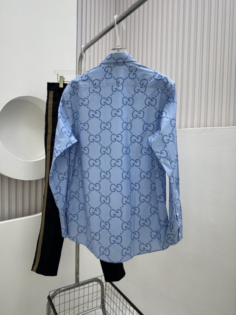 GUCCI (グッチ) 芸能人 偽物 新作純綿プリントシャツ