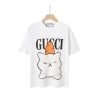 GUCCI (グッチ) 偽物 ウサギプリントカジュアルカップル半袖 通販