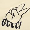 GUCCI (グッチ) コピー 芸能人 シザーハンドプリントカジュアルTシャツ