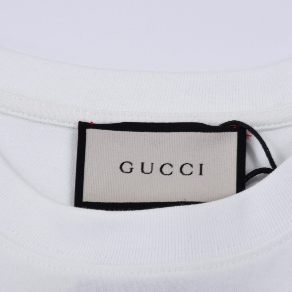 GUCCI (グッチ) コピー グラデーション稲妻アルファベットプリント半袖 激安通販