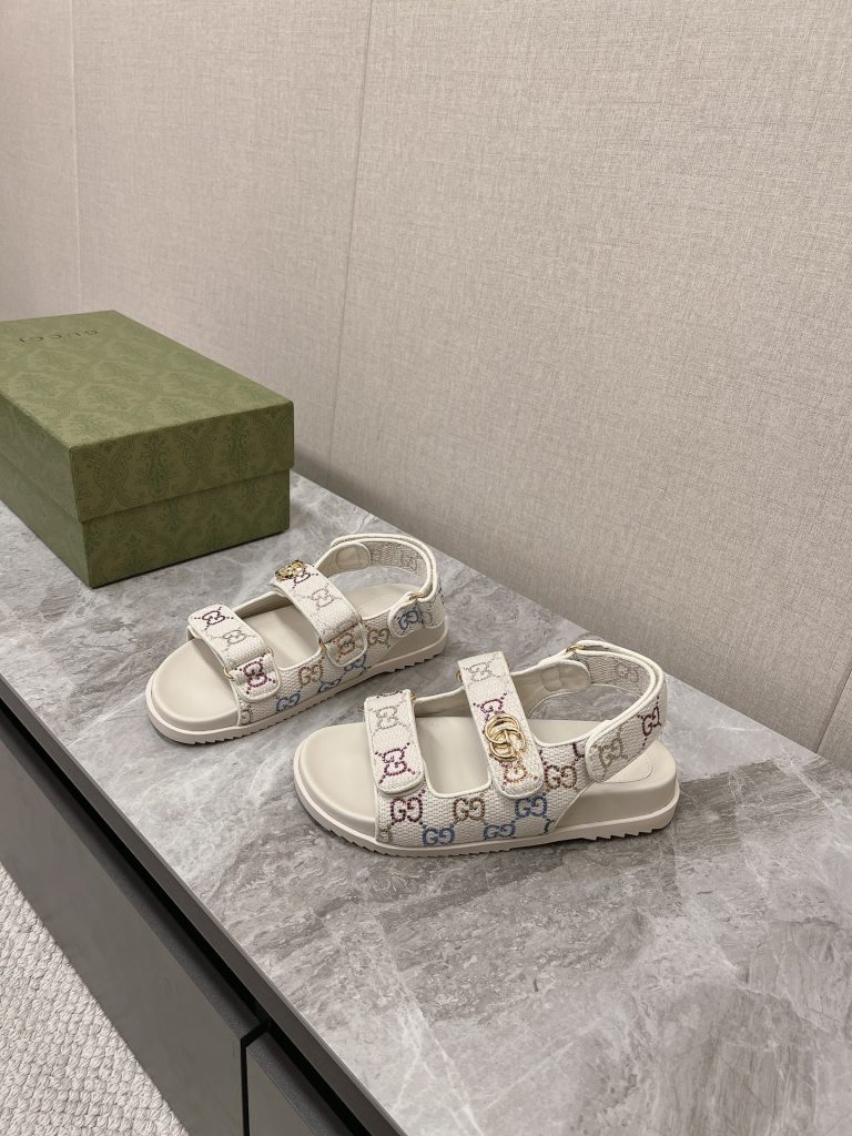 Gucci（グッチ） コピー カップルタイプビーチサンダル定番老布サンダル 激安通販