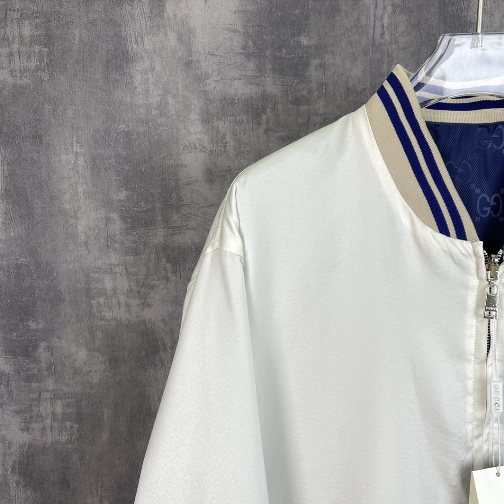 Gucci(グッチ) コピー リバーシブル長袖スタンドカラーブルゾン