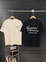 Gucci（グッチ） 2024新作 スーパーコピー アルファベットプリントペア半袖Tシャツ