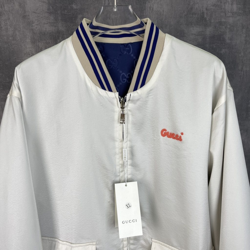 Gucci(グッチ) コピー リバーシブル長袖スタンドカラーブルゾン