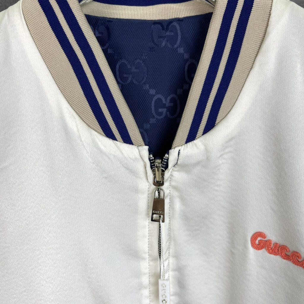 Gucci(グッチ) コピー リバーシブル長袖スタンドカラーブルゾン